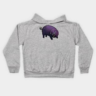 Heavy Metal Pig Kids Hoodie